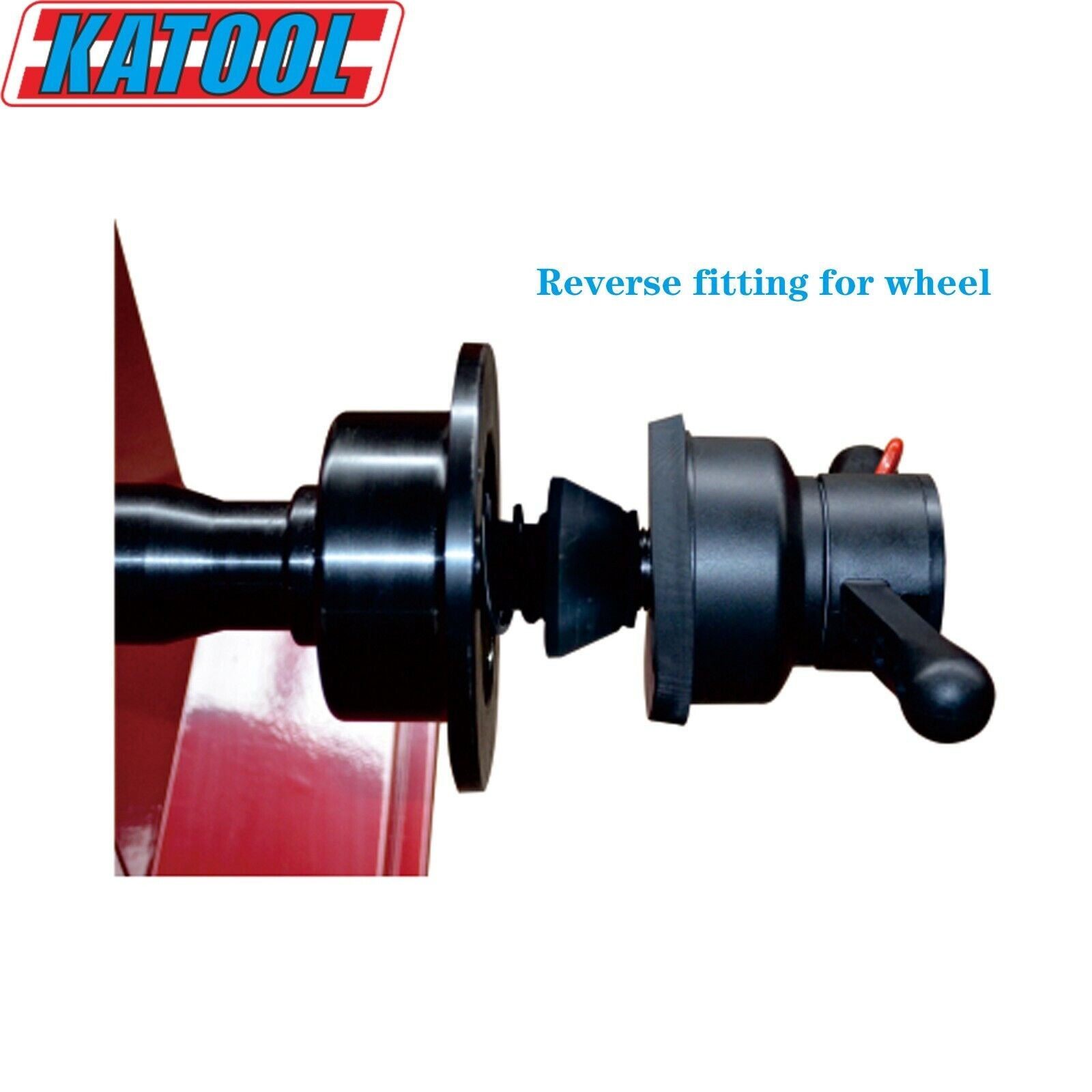Showing the reverse fitting on the T800 from the Katool Tire Changer KT-T800 & Wheel Balancer KT-B700 combo
