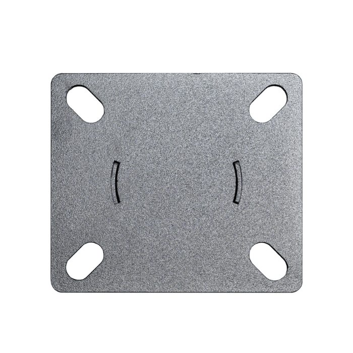 Silver mounting plate top view for Dragonfire adjustable leveling foot set DFT-WB-6PF