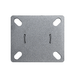 Silver mounting plate top view for Dragonfire adjustable leveling foot set DFT-WB-6PF