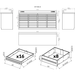 Specifications sheet for the dragonfire DFT-WB-24 workbench