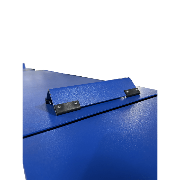 Steel stop plate detail on iDEAL 4 post lift runway