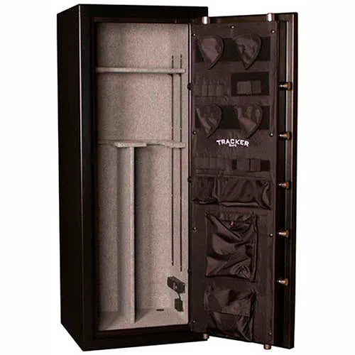 Tracker Safe Gun Safe, Electronic Lock - 1 Hr Fire Rating - 12 Gun Cap. Black