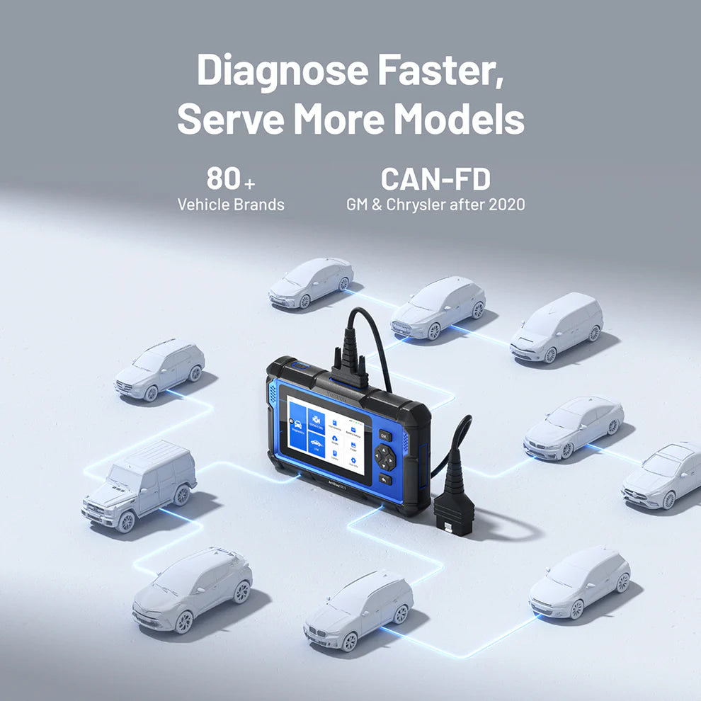 TOPDON ArtiDiag600 S CAN-FD diagnostic scanner supporting 80 vehicle brands