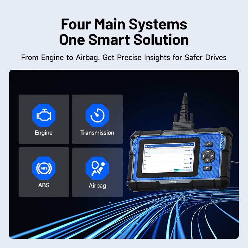 TOPDON ArtiDiag600 S four system diagnostics engine transmission ABS airbag