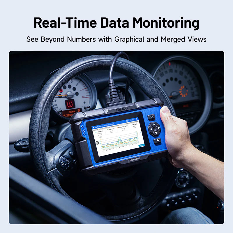 TOPDON ArtiDiag600 S real-time live data graph monitoring