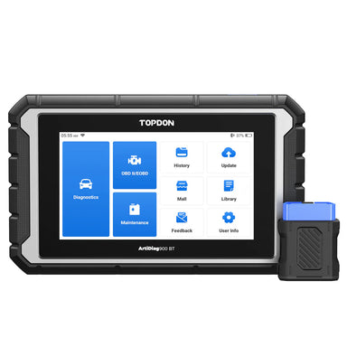 TOPDON ArtiDiag900 BT diagnostic tablet with Bluetooth VCI and touchscreen interface