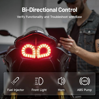 TOPDON ArtiDiag Moto bi-directional control testing motorcycle components