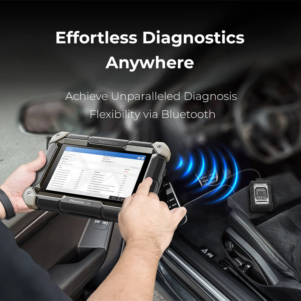 TOPDON Phoenix Lite 3 wireless diagnostic scanner using Bluetooth for flexible in-vehicle diagnostics