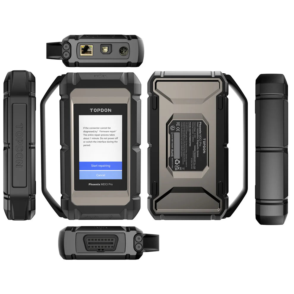 TOPDON Phoenix Max MDCI Pro diagnostic interface ports and connections