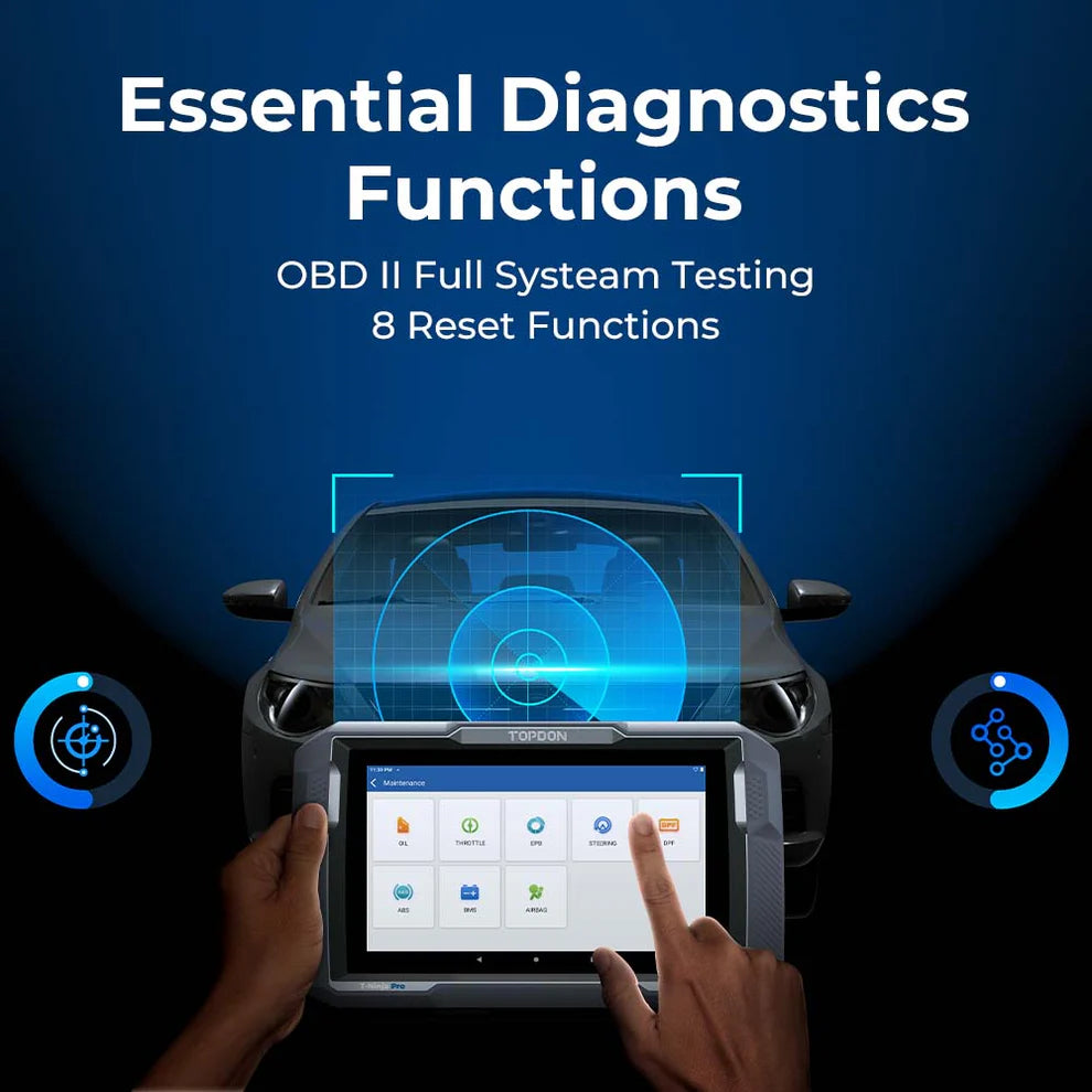 TOPDON T-Ninja Pro OBD2 diagnostics and 8 maintenance service functions