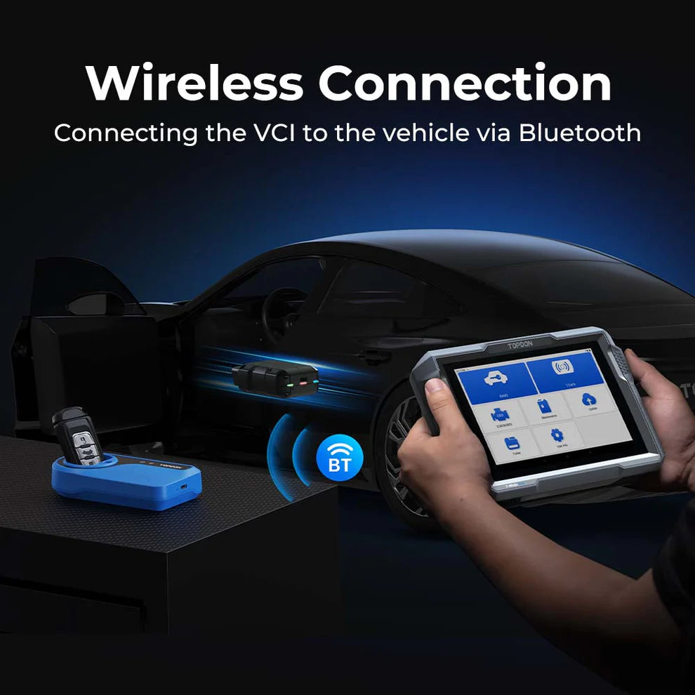 TOPDON T-Ninja Pro wireless Bluetooth VCI connection for vehicle diagnostics