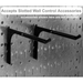 The 4ft Metal Pegboard Premium Storage Kit extended reach slotted pegboard hooks close-up view