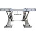 The Atlas 12ASL features a reinforced rear support bar to enhance structural stability—critical for consistent lift performance during vehicle alignments.
