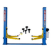 The Katool 10,000lb Two-Post Auto Lift being viewed from the front side not holding a vehicle