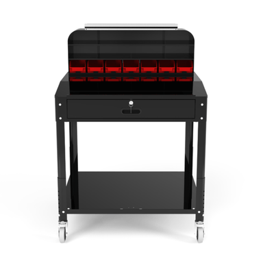 The Shop Desk Bin Unit front side view no tools