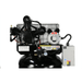 Top close-up of the Atlas AF7 Air Compressor featuring dual-cylinder pump, electric motor, pressure gauge, and WEG control box.