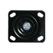Top view of caster mounting plate with slotted bolt holes Dragonfire kit DFT-WB-6PC