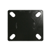 Top view of mounting plate for Dragonfire leveling feet with slotted holes DFT-WB-6PF
