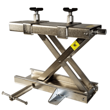 Tuxedo M-JACK cycle jack scissor-style motorcycle lift jack side view