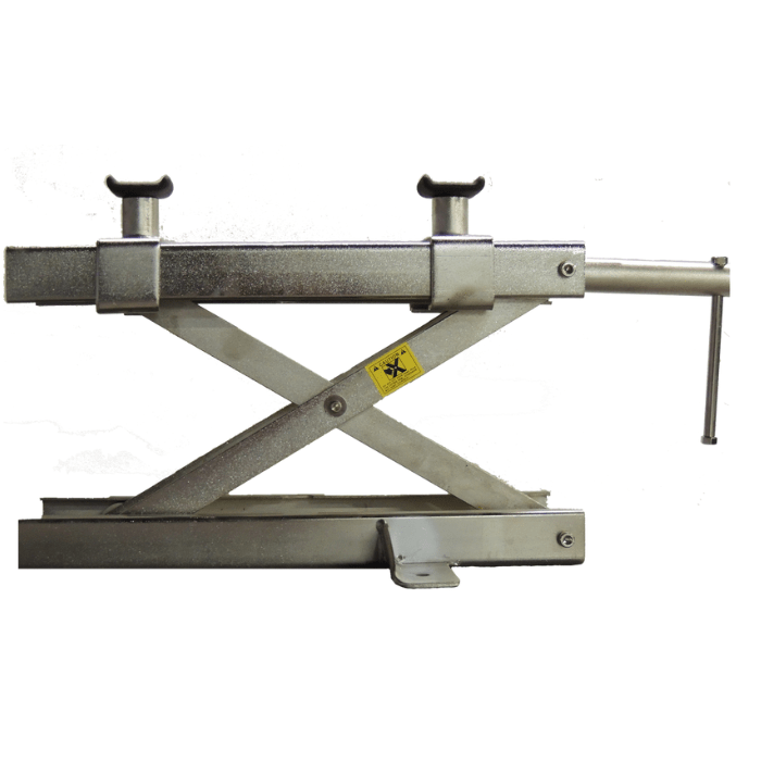 Tuxedo M-JACK motorcycle scissor jack with swivel adapters and crank handle