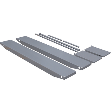 Tuxedo M-SideExt gray side extension kit for motorcycle and ATV lifts