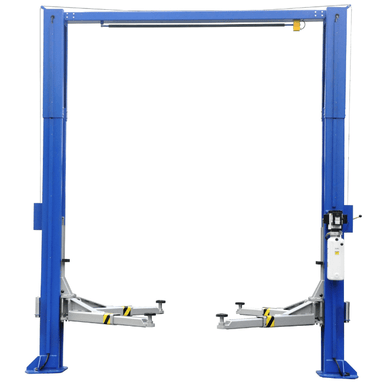 Tuxedo TP12KSC-DX 12,000 lb clear-floor two post lift front view