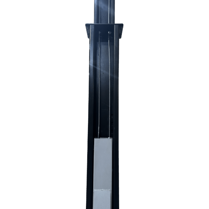 Tuxedo TP9KAC-TUX hydraulic chain-over drive system inside two post lift column