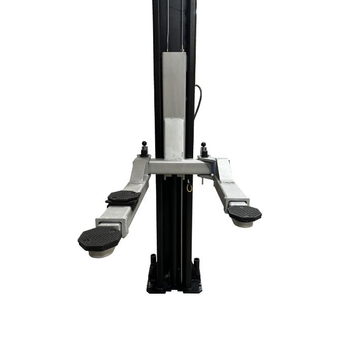 Tuxedo TP9KAC-TUX lift arms extended showing asymmetric configuration and lift pads
