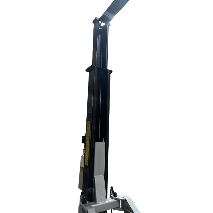 Tuxedo TP9KAC-TUX two post lift upper column and carriage chain system close-up