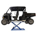 iDEAL UF-2500EH-X lifting a full-size UTV, side view