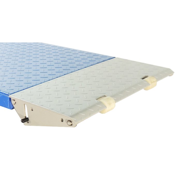 iDEAL UF-2500EH-X hinged ramp extension folded up for service