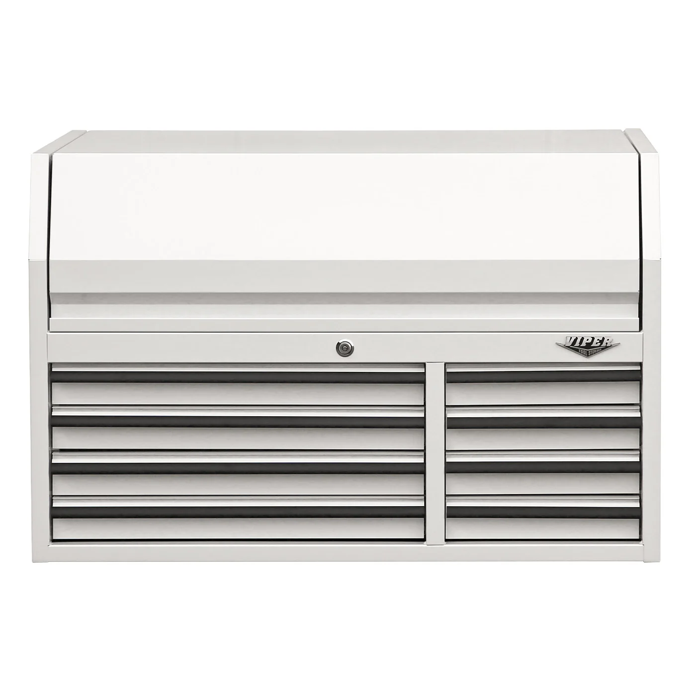 Viper Tools 41 in 8 Drawer Top Chest front view in White