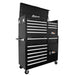 Homak 56" H2Pro 16-Drawer Combo in Midnight Black