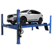 White SUV lifted on iDEAL FP14KAC-X 14,000 lb 4 post alignment lift