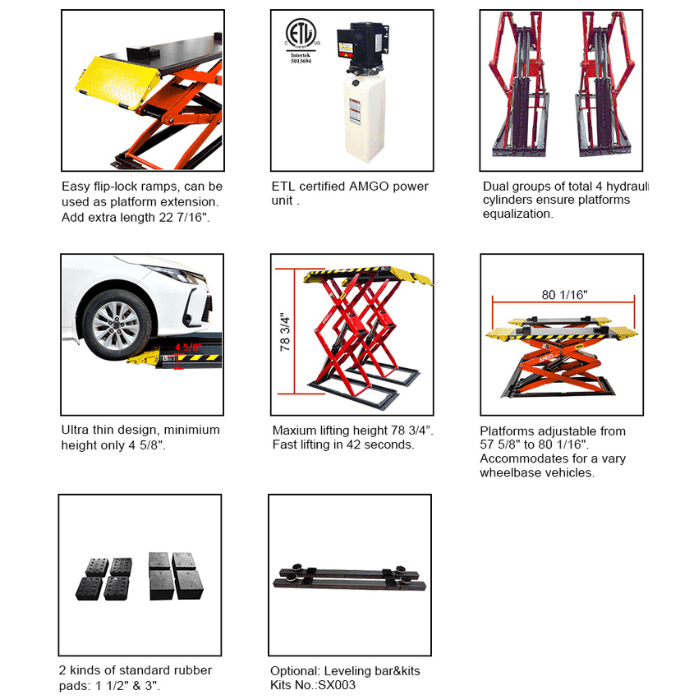 XL-7 features flip-lock ramps, dual cylinders, ultra-thin