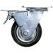 Zinc locking swivel caster close up for Dragonfire workbench casters DFT-WB-6PC