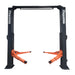 Daytona LTPA10 10,000 lb two post adjustable overhead lift, front view