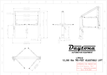 Daytona LTPA12 engineer stamped dimensional blueprint: 141.7 inch overall height, 150.3 to 162.1 inch overall width, 107.0 to 118.8 inch drive-thru clearance