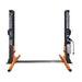 Daytona LTPF12 12,000 lb two post floorplate lift with floor plate between the columns
