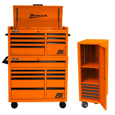 Homak 41" RS Pro Combo w/ Free Side Locker in Competition Orange
