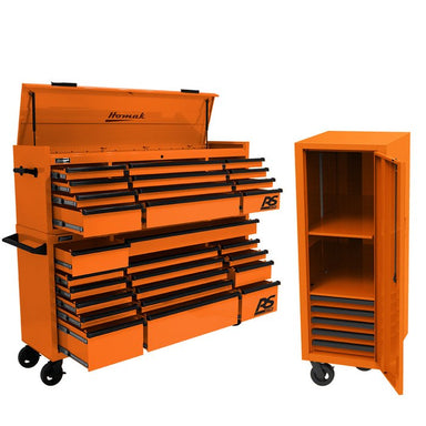 Homak 72" RS Pro Combo w/ Free Side Locker in Competition Orange