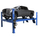 iDEAL 14,000 lb 4 post alignment lift supporting GMC Sierra truck for professional wheel alignment