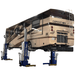 iDEAL ALI Certified MSC-18K-X-472 lifting a large Fleetwood Expedition RV with four synchronized mobile columns
