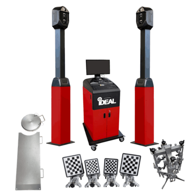 iDEAL heavy-duty alignment kit with cameras, cabinet, targets, and clamps