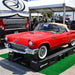Classic Thunderbird displayed on Race Ramps Portable Pit Stop Ramps