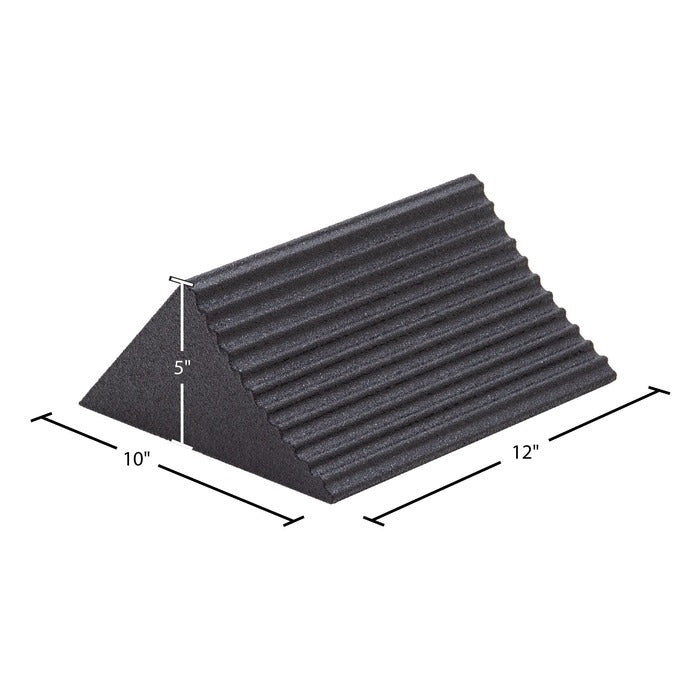 Race Ramps Racer Chock dimensions, 10 inches long by 12 inches wide by 5 inches high
