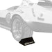Race Ramps Racer Chock in use behind a race car tire