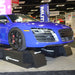 Wrapped Audi R8 displayed on Race Ramps Restyler Ramps