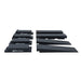 All eight interlocking pieces of the Race Ramps Portable Pro Lift Ramp set