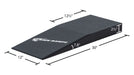 Race Ramps RR-SCALE-2 dimensions, 30 inches long by 12 inches wide with 2.5 inch lift and 7.8 degree approach